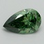 1.15 Ct. Fancy Vivid Pacific Green Pear Lab Grown Diamond