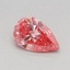 0.33 Ct. Fancy Vivid Pink Pear Lab Grown Diamond