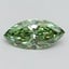 1.07 Ct. Fancy Vivid Green Marquise Lab Grown Diamond