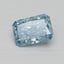 1.10 Ct. Fancy Vivid Malibu Blue Radiant Lab Grown Diamond