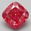 3.14 Ct. Fancy Vivid Pink Cushion Lab Grown Diamond