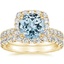 18KY Aquamarine Estelle Diamond Bridal Set (1 1/3 ct. tw.), smalltop view