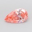 1.58 Ct. Fancy Vivid Pink Pear Lab Grown Diamond