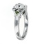 Claddagh Ring with Heart Shaped Diamond Center, smallside view