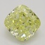 1.02 Ct. Fancy Intense Yellow Cushion Diamond