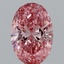 1.05 Ct. Fancy Vivid Pink Oval Lab Grown Diamond