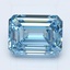 2.24 Ct. Fancy Vivid Blue Emerald Lab Grown Diamond