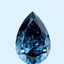 0.55 Ct. Fancy Deep Greenish Blue Pear Lab Grown Diamond