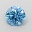 1.51 Ct. Fancy Vivid Blue Round Lab Grown Diamond