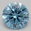 1.07 Ct. Fancy Vivid Blue Round Lab Grown Diamond