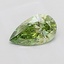 1.00 Ct. Fancy Vivid Green Pear Lab Grown Diamond