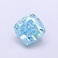 1.02 Ct. Fancy Vivid  Blue Cushion Lab Grown Diamond
