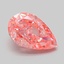 1.08 Ct. Fancy Vivid Pink Pear Lab Grown Diamond