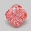 1.04 Ct. Fancy Vivid Pink Cushion Lab Grown Diamond