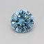0.32 Ct. Fancy Vivid Blue Round Lab Grown Diamond