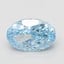 3.09 Ct. Fancy Vivid Blue Oval Lab Grown Diamond