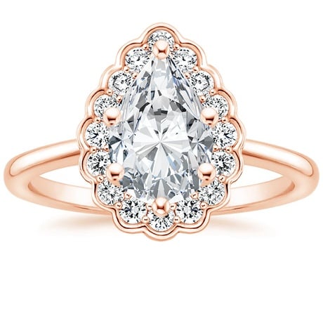 14K Rose Gold Violette Diamond Ring