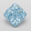 5.10 Ct. Fancy Vivid Blue Cushion Lab Grown Diamond