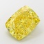 8.2 Ct. Fancy Vivid  Yellow Cushion Lab Grown Diamond