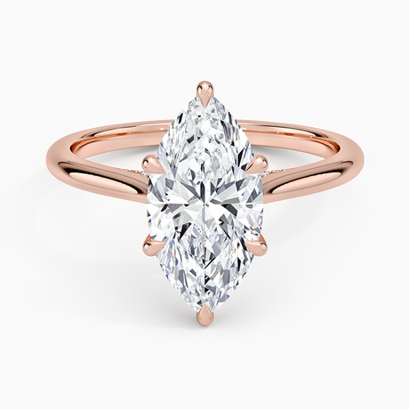 14K Rose Gold Dawn 1.5mm Diamond Ring