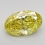 2.03 Ct. Fancy Intense Yellow Oval Lab Grown Diamond