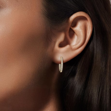 Perfect Hoop Lab Diamond Earrings