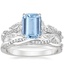 18K White Gold Luxe Secret Garden Diamond Ring (3/4 ct. tw.) with Petite Twisted Vine Diamond Ring (1/8 ct. tw.)