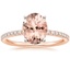 14K Rose Gold Ballad Half Coverage Diamond Ring (1/8 ct. tw.), smalltop view