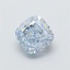 1.56 Ct. Fancy Blue Cushion Lab Grown Diamond