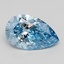 0.97 Ct. Fancy Vivid Blue Pear Lab Grown Diamond