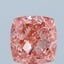 1.63 Ct. Fancy Vivid Pink Cushion Lab Grown Diamond