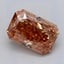 1.01 Ct. Fancy Pinkish Brown Radiant Lab Grown Diamond