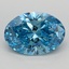 2.08 Ct. Fancy Vivid Blue Oval Lab Grown Diamond