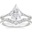 18K White Gold Aria Contoured Diamond Bridal Set