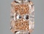 3.08 Ct. Fancy Intense Orangy Pink Radiant Lab Grown Diamond