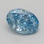 1.02 Ct. Fancy Vivid  Blue Oval Lab Grown Diamond