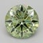 1.05 Ct. Fancy Vivid  Green Round Lab Grown Diamond