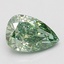 2.07 Ct. Fancy Vivid Green Pear Lab Grown Diamond