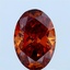 1.02 Ct. Fancy Deep Orange Oval Lab Grown Diamond
