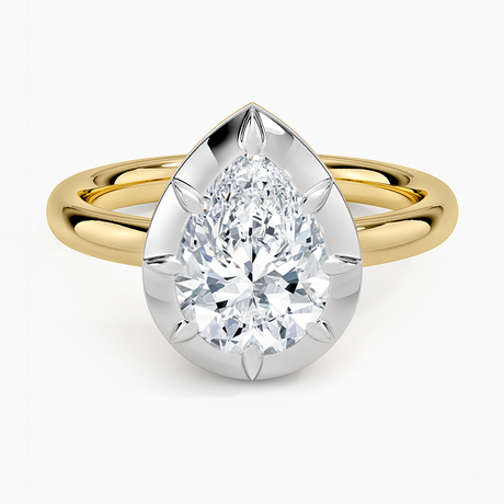 Harper Mixed Metal Solitaire Ring