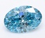 5.3 Ct. Fancy Vivid  Blue Oval Lab Grown Diamond