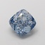 1.55 Ct. Fancy Vivid  Blue Cushion Lab Grown Diamond