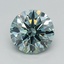 0.79 Ct. Fancy Intense Green Round Lab Grown Diamond