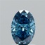 1.04 Ct. Fancy Vivid Blue Oval Lab Grown Diamond