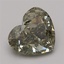3.84 Ct. Fancy Intense Green Heart Lab Grown Diamond