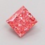1.04 Ct. Fancy Vivid Pink Princess Lab Grown Diamond