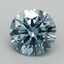 6.05 Ct. Fancy Vivid Blue Round Lab Grown Diamond