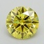 1.2 Ct. Fancy Vivid Yellow Round Lab Grown Diamond