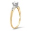 The Elizebeth Ring, smalltop view on a hand