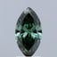 1.48 Ct. Fancy Vivid  Green Marquise Lab Grown Diamond